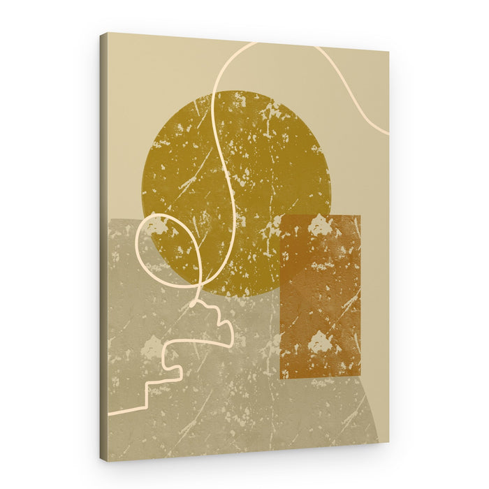 Minimalist Line Face – Canvas Print