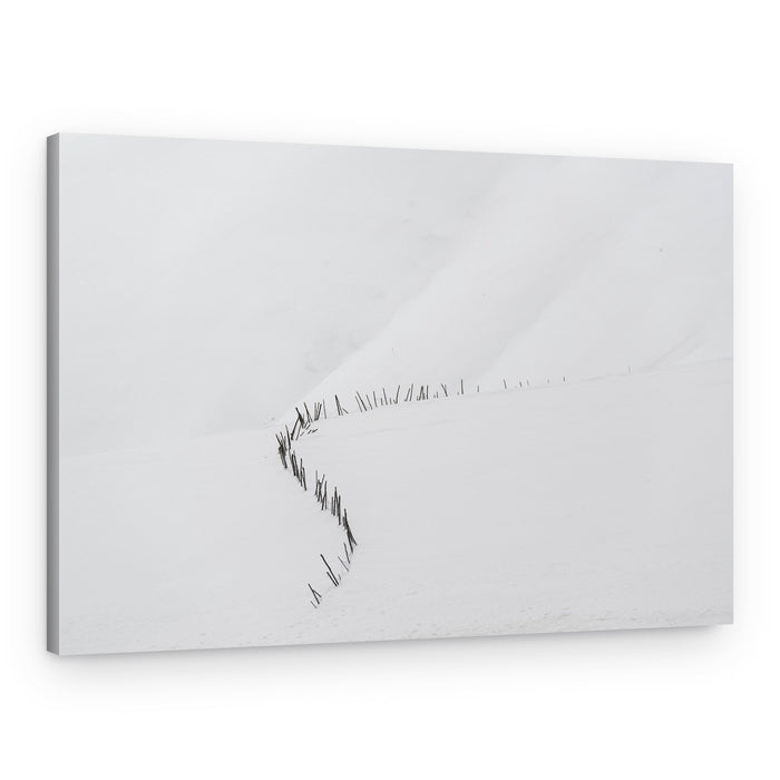 Winding Snow Path – Canvas Print