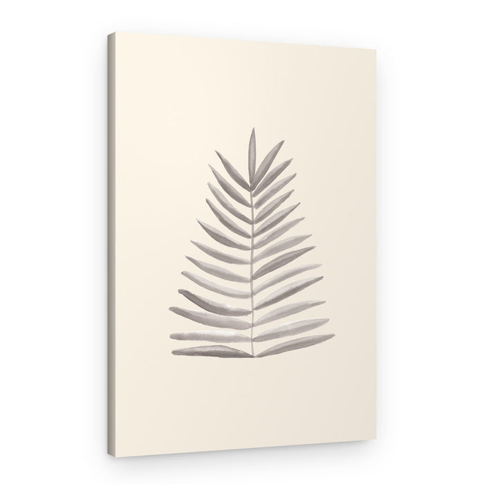 Minimal Palm Leaf – Canvas Print