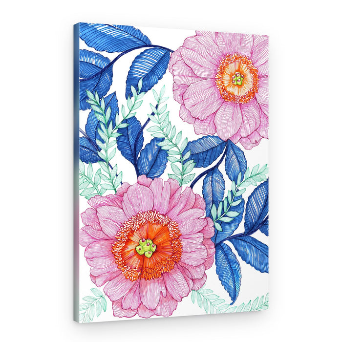 Pink Florals – Canvas Print