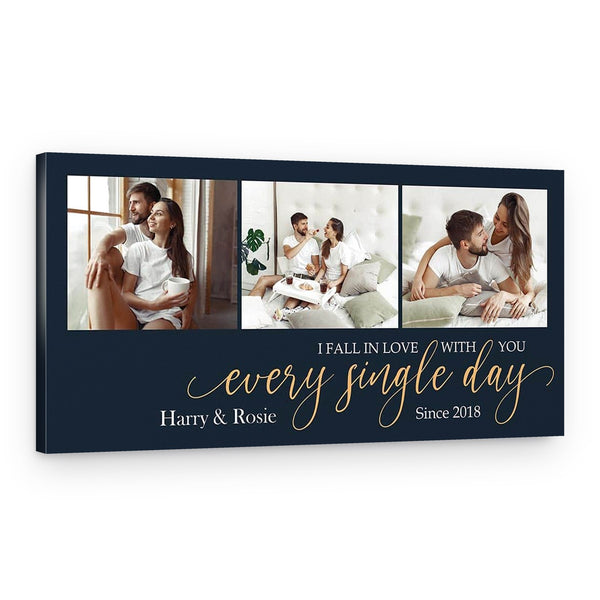 I Fall In Love With You Every Single Day Custom Canvas Print