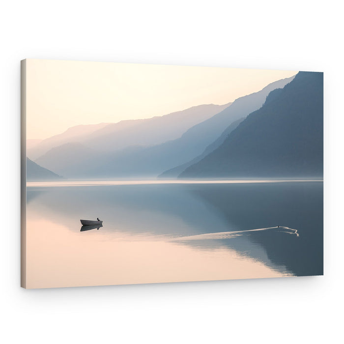Misty Mountain Lake – Canvas Print