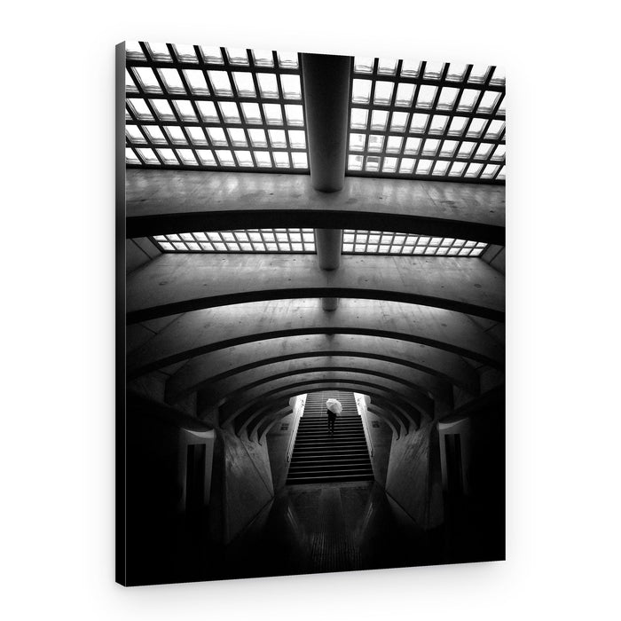 Umbrella Under Arches – Canvas Print
