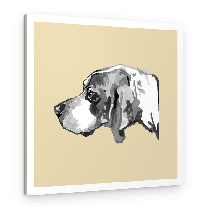 Elegant Dog Profile – Canvas Print