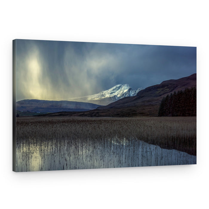 Dramatic Mountain Lake – Canvas Print