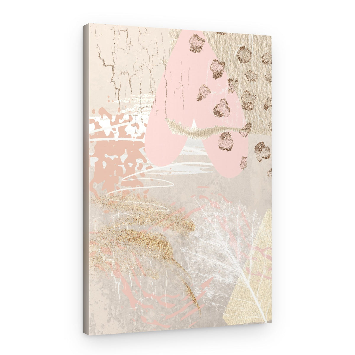 Abstract Gold Blush – Canvas Print