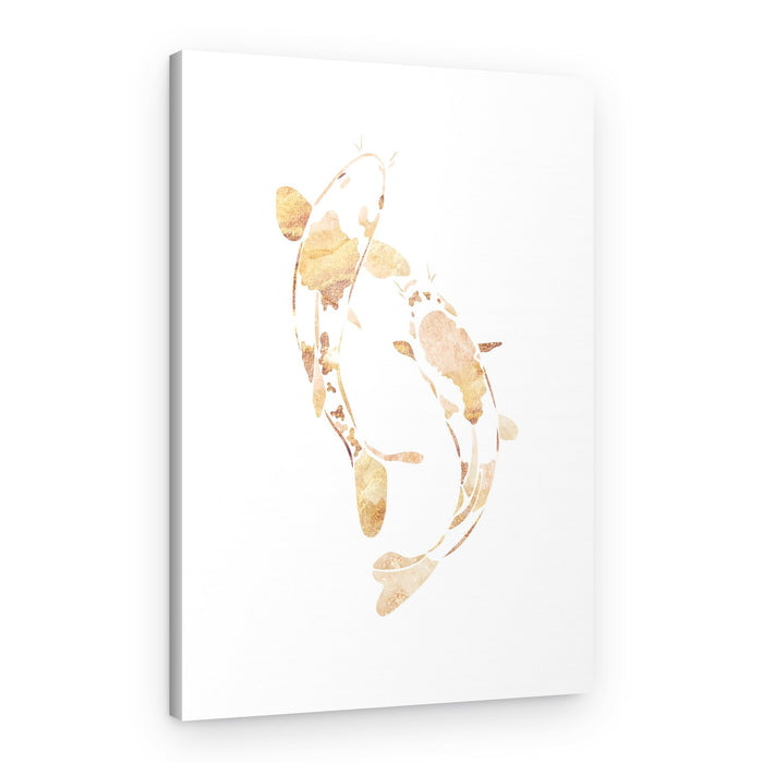 Golden Koi Pair – Canvas Print