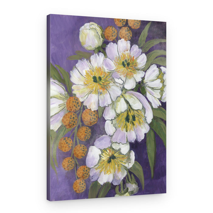 Luminous White Flowers – Canvas Print