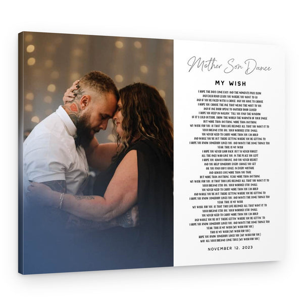 Mother Son Dance Custom Canvas Print