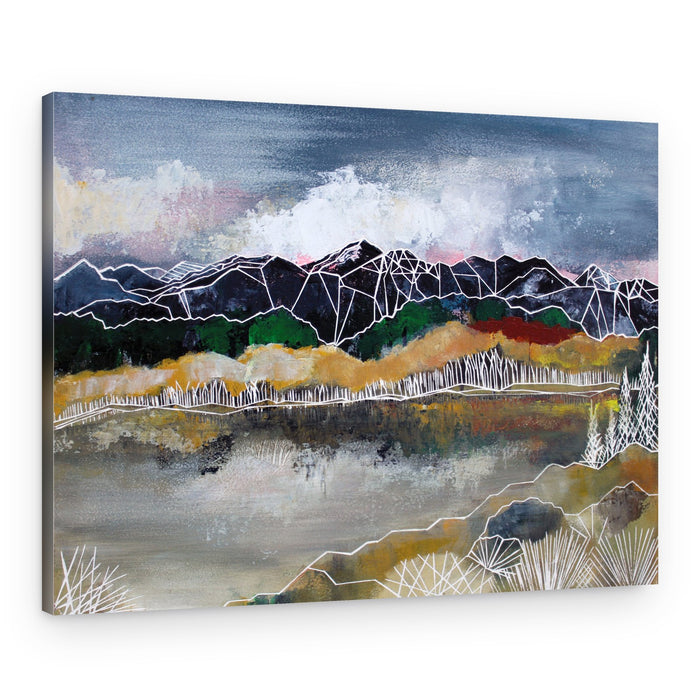 Abstract Mountain Serenity – Canvas Print
