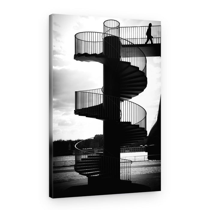 Solitary Spiral Ascent – Canvas Print