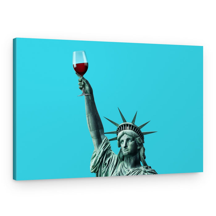 Lady Liberty's Toast – Canvas Print