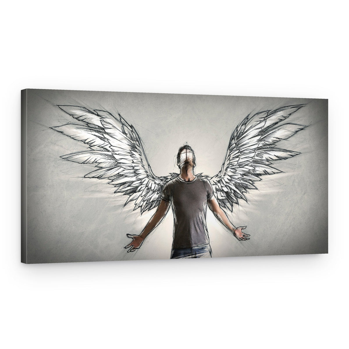 Rising Angel Wings – Canvas Print