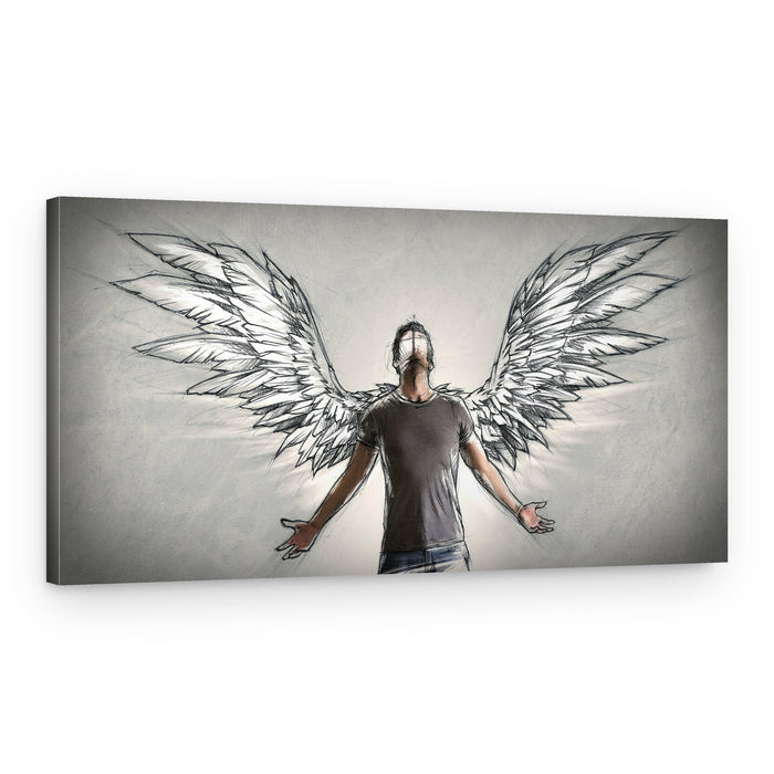 Rising Angel Wings – Canvas Print