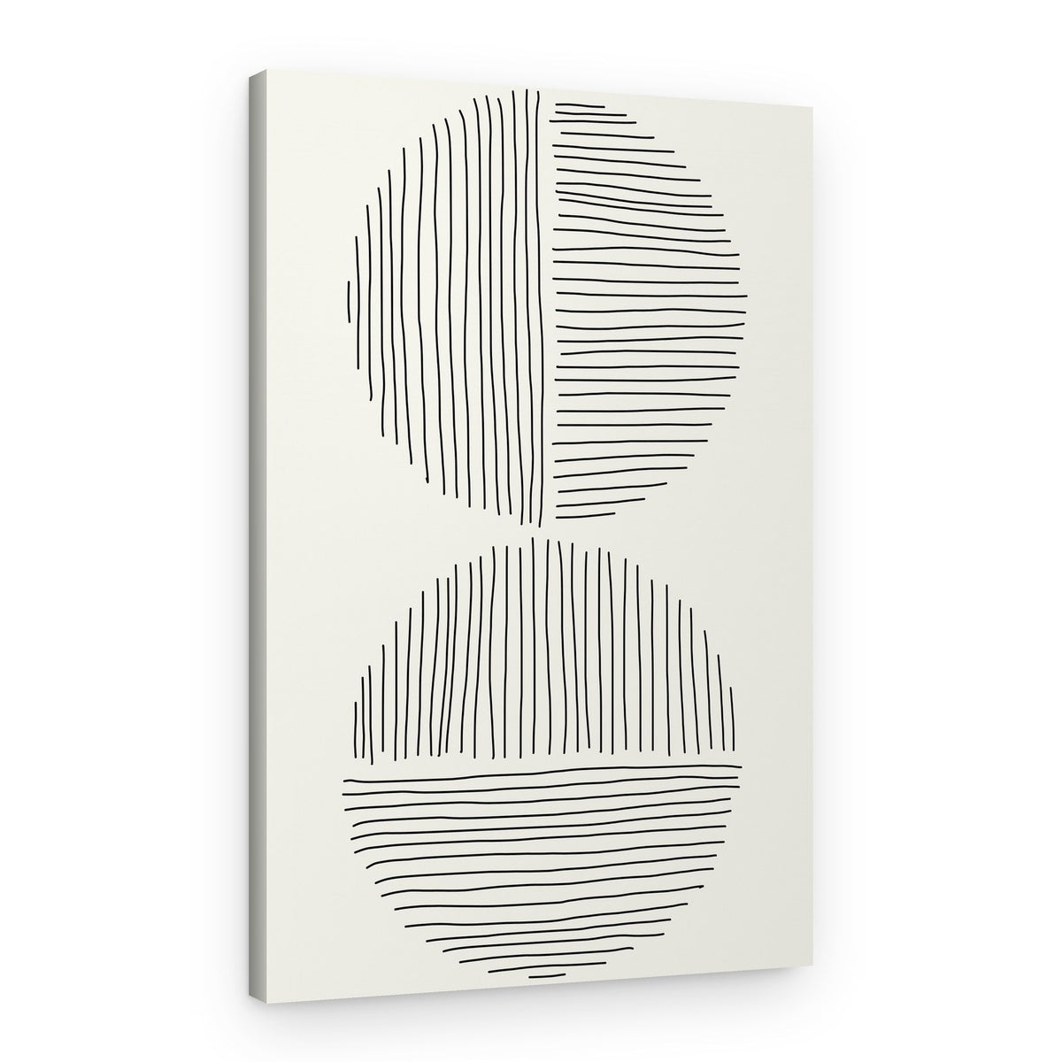 Abstract Line Circles – Canvas Print