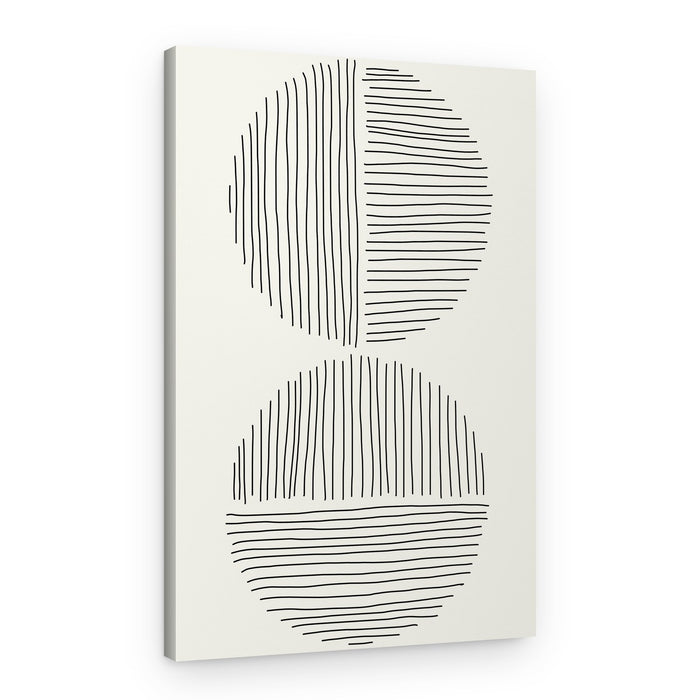 Abstract Line Circles – Canvas Print