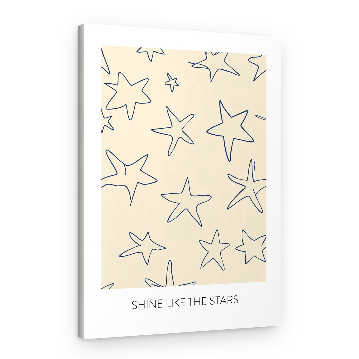 Shining Star Doodles – Canvas Print