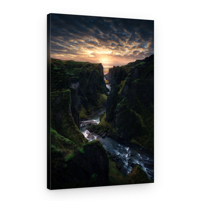 Dramatic Canyon Sunrise – Canvas Print