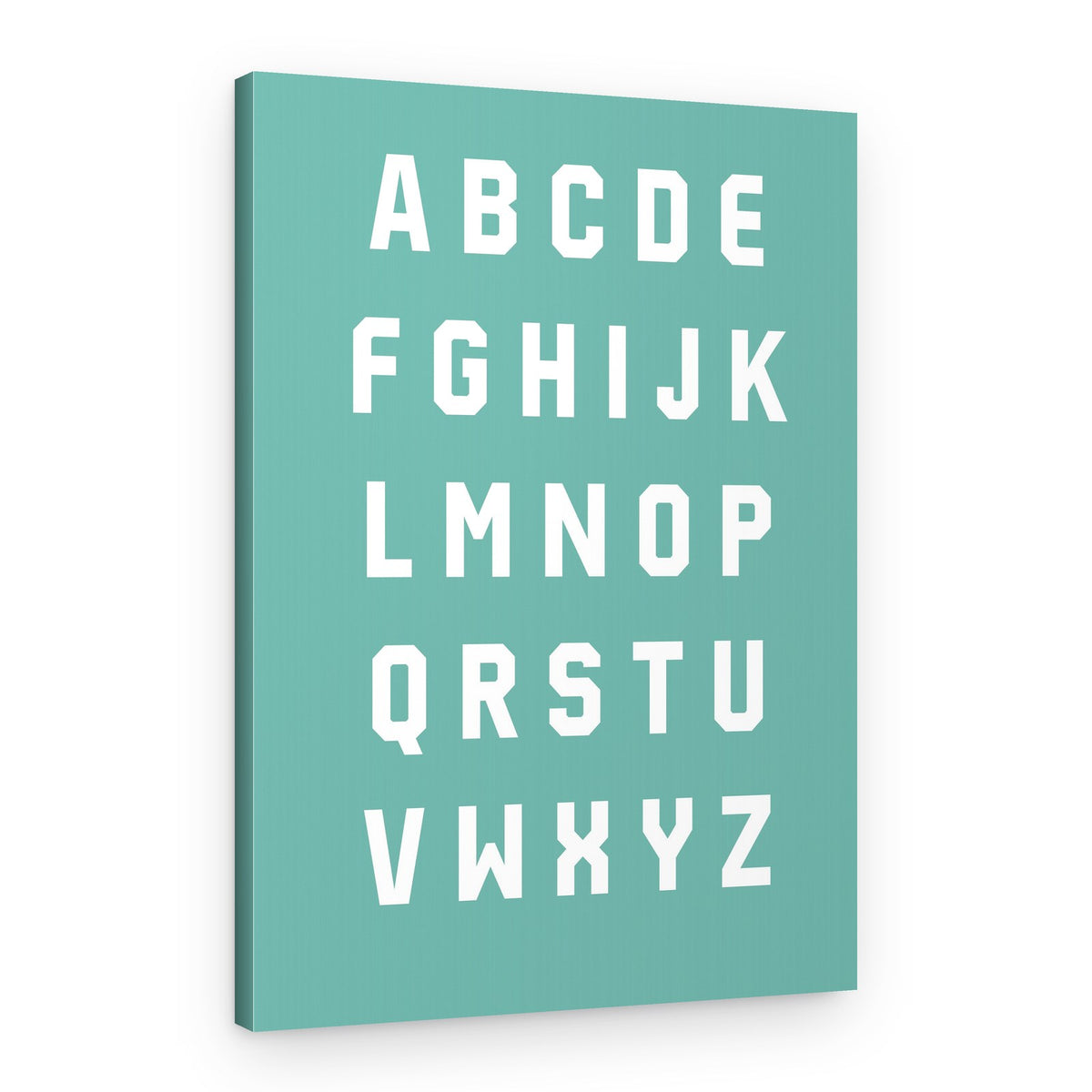 Bold Geometric Alphabet – Canvas Print
