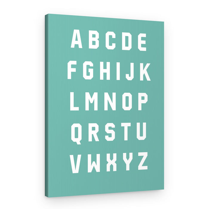 Bold Geometric Alphabet – Canvas Print