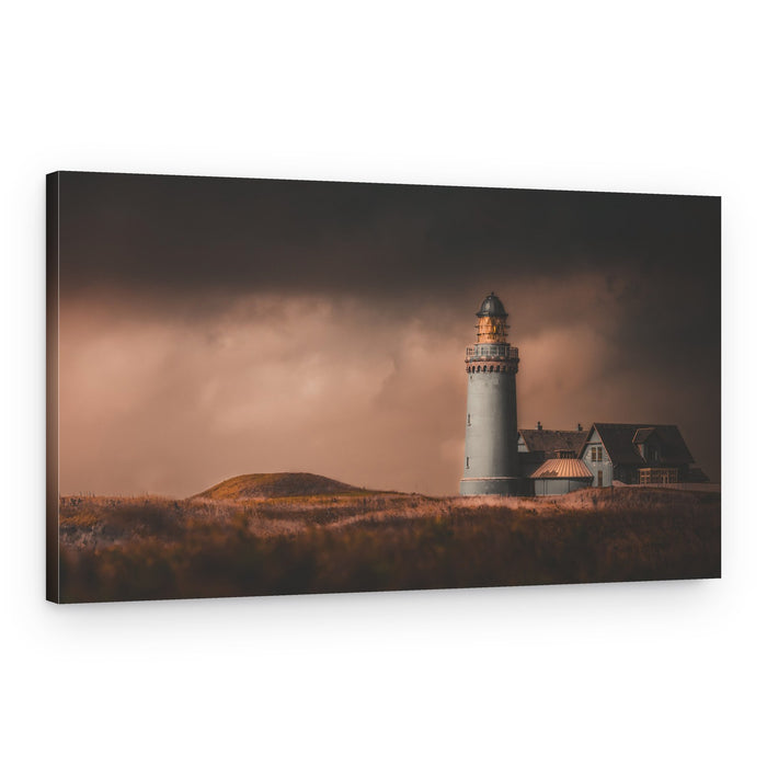 Moody Coastal Lighthouse – Canvas Print