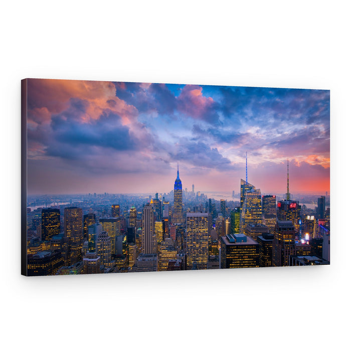 New York Twilight Glow – Canvas Print