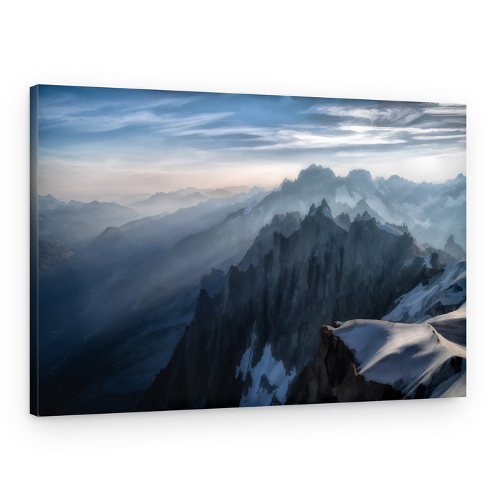 Dramatic Mountain Haze – Canvas Print