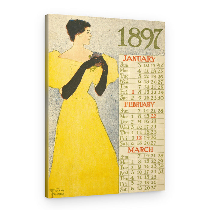 Calendar 1897 (1896) – Canvas Print