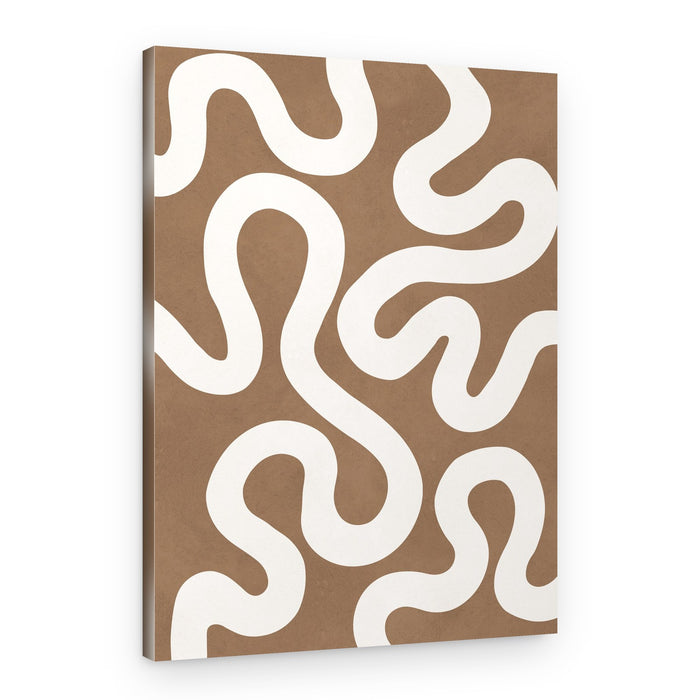 Wavy Organic Lines – Canvas Print