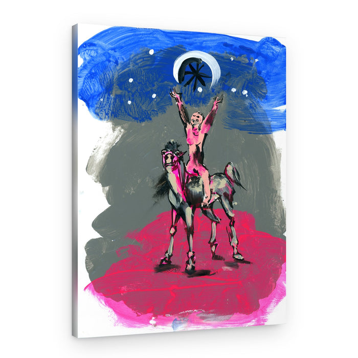 Night Rider Moon – Canvas Print