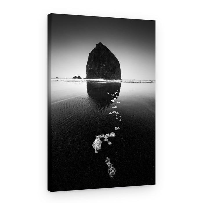 Haystack Rock Reflection – Canvas Print