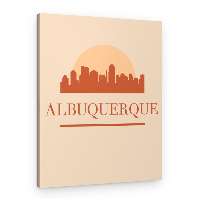 Albuquerque Skyline Sunset – Canvas Print