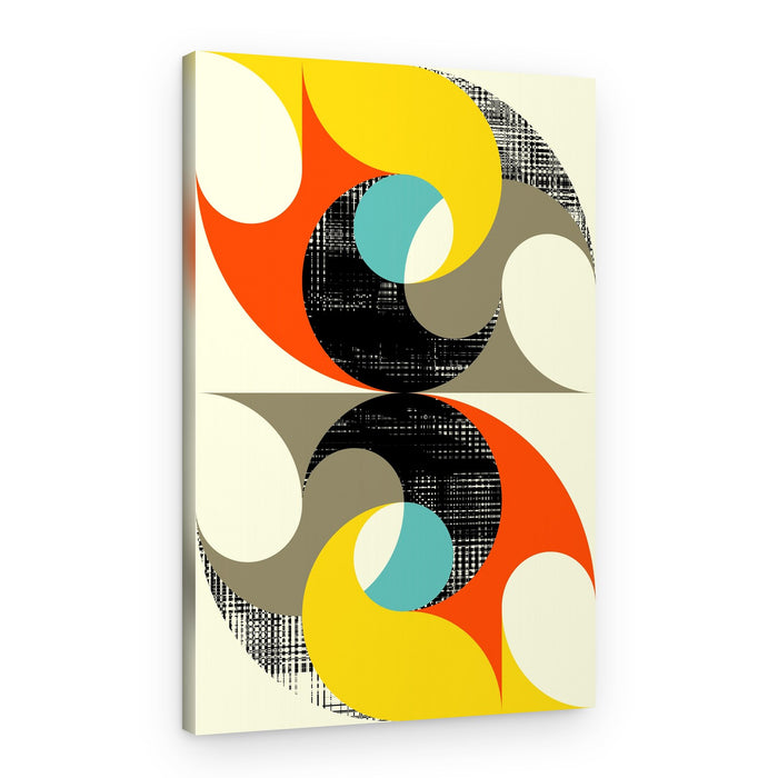 Vibrant Geometric Balance – Canvas Print
