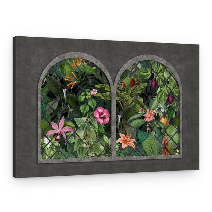 Tropical Window View – Canvas Print