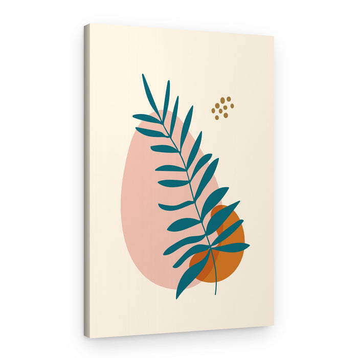 Boho Leaf Shapes – Canvas Print