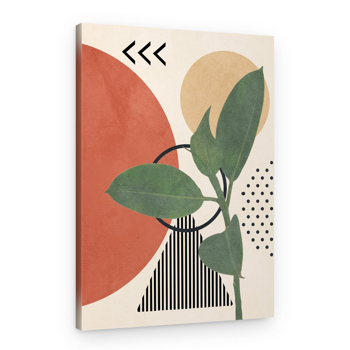 Modern Botanical Geometry – Canvas Print