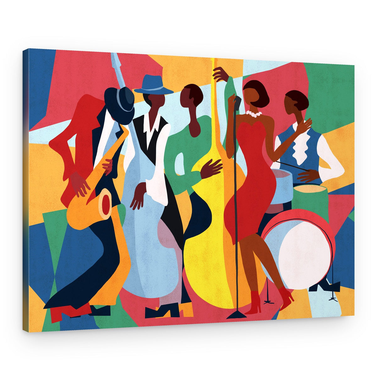 Vibrant Jazz Ensemble – Canvas Print