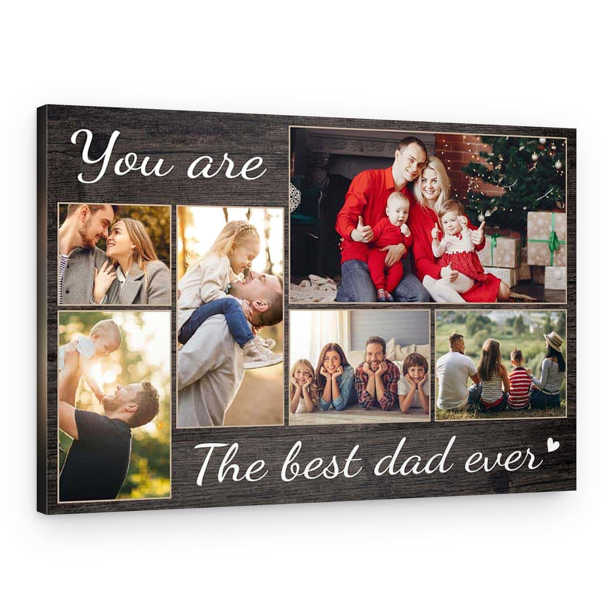 “You Are the Best Dad Ever” Photo Collage Canvas Print – Canvas Print