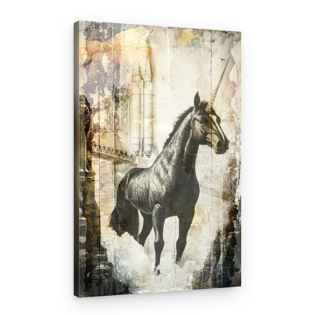 Unicorn Cityscape – Canvas Print