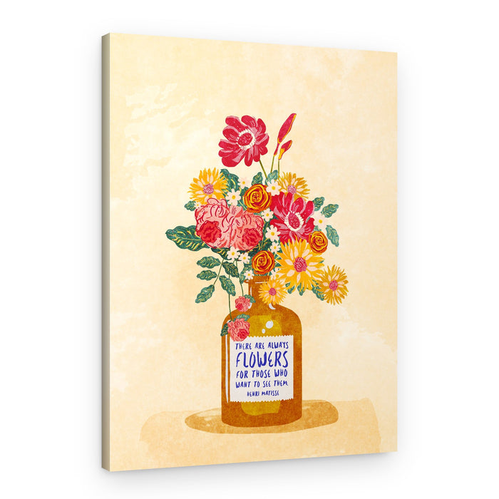 Always flowers – Canvas Print