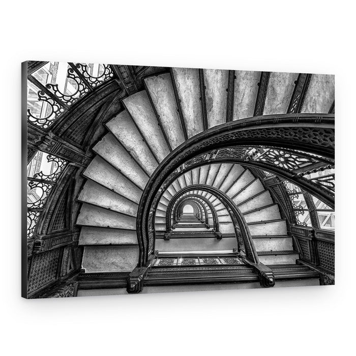 Ornate Spiral Staircase – Canvas Print