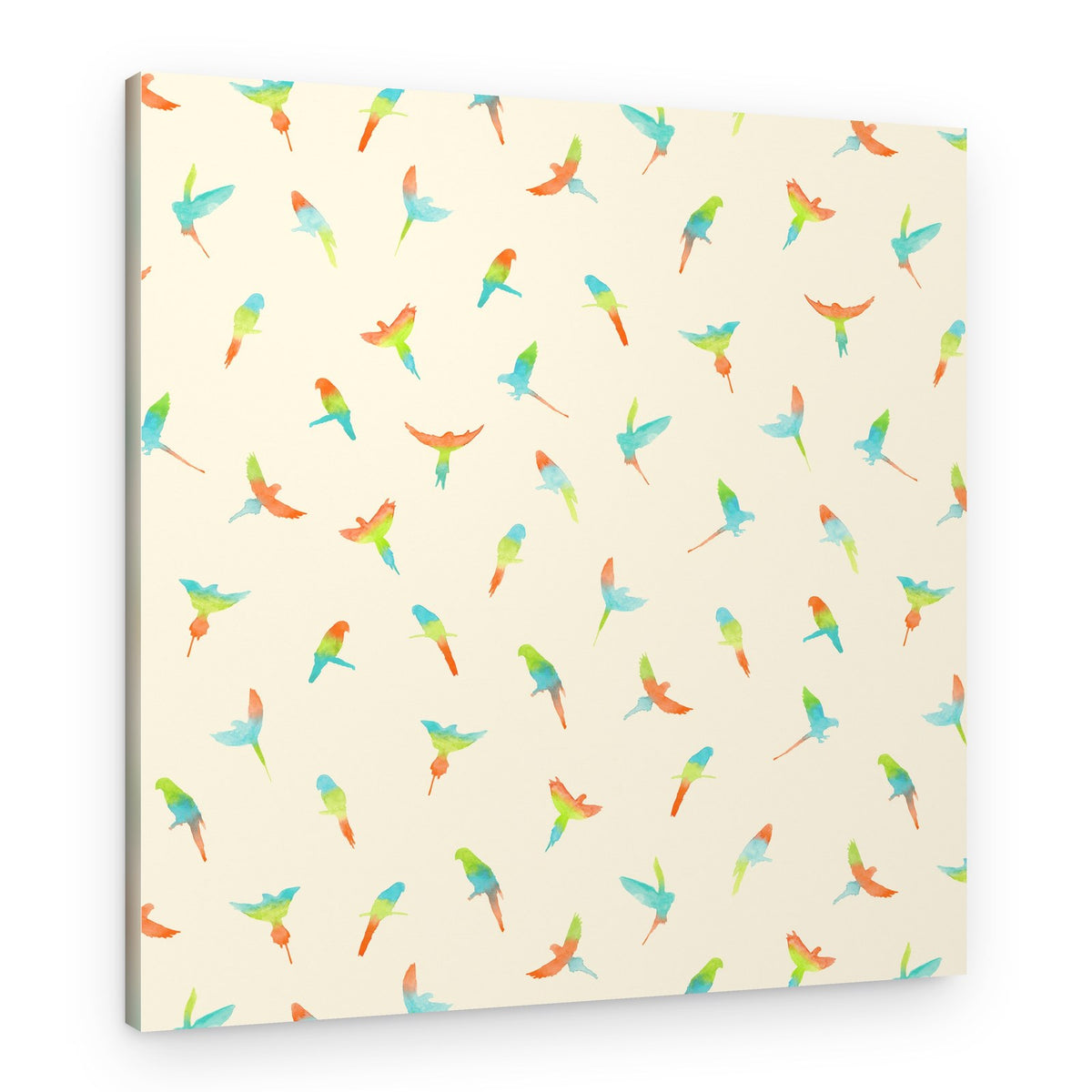 Vibrant Tropical Birds – Canvas Print