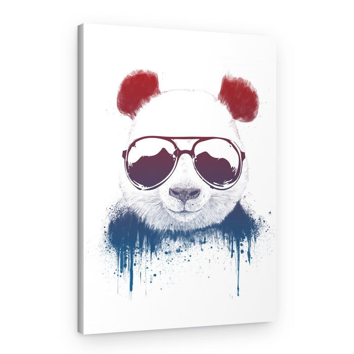 Cool Panda Splash – Canvas Print