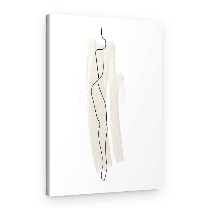 Elegant Line Figure – Canvas Print