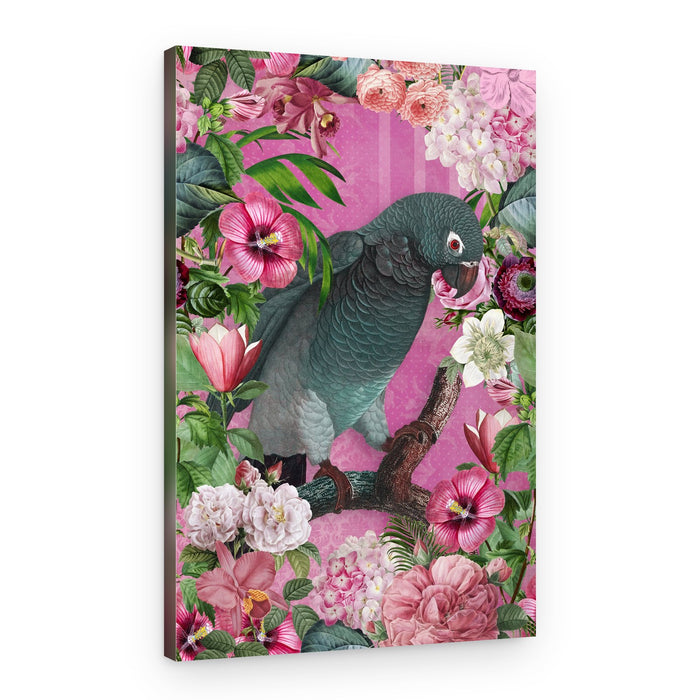 Tropical Parrot Bloom – Canvas Print