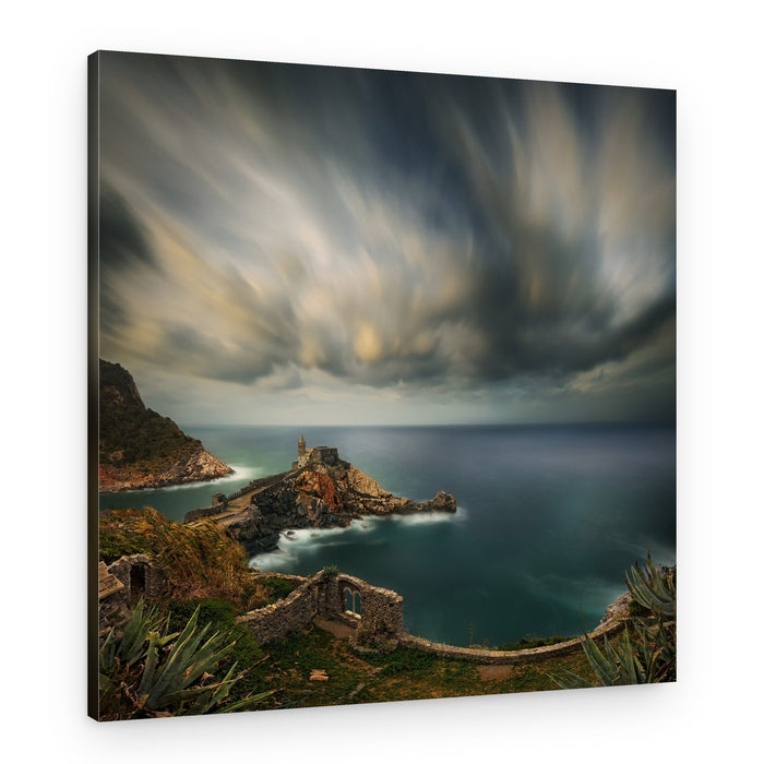 Stormy Coastal Castle – Canvas Print