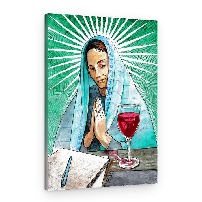 Spiritual Woman Contemplating – Canvas Print