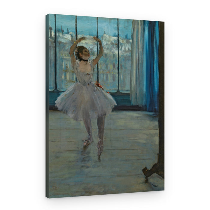 Dancer Posing for a Photographer – Canvas Print