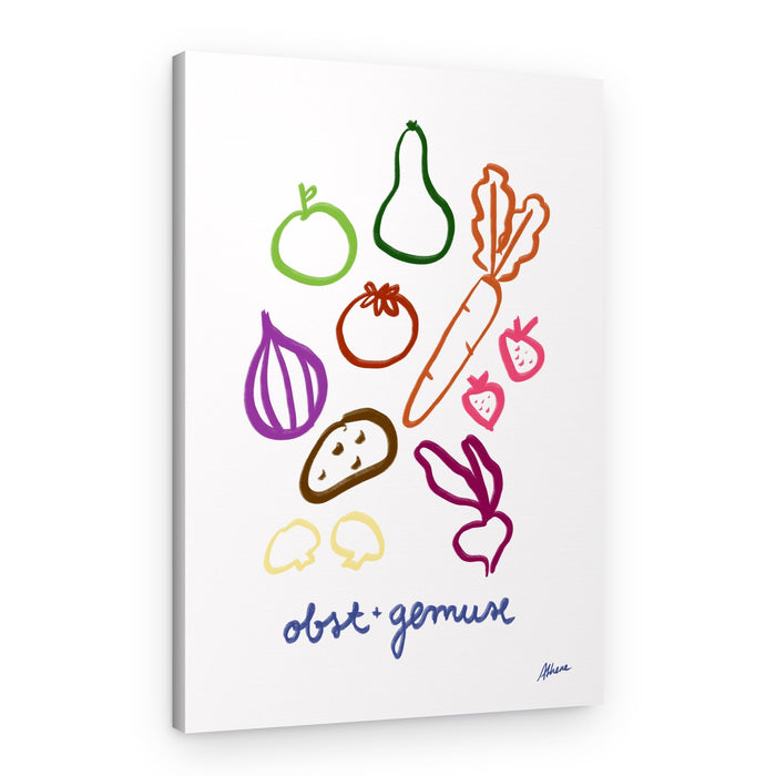 Obst + Gemuse – Canvas Print