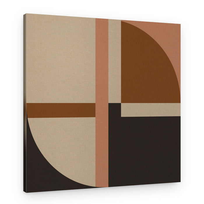 Earthy Geometric Rhythm – Canvas Print